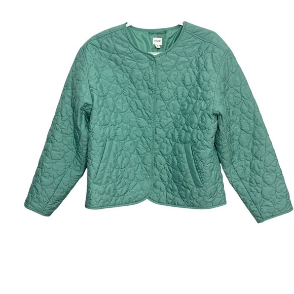 J.Crew Factory Quilted Heart Jacket Lightweight - Picture 2 of 12